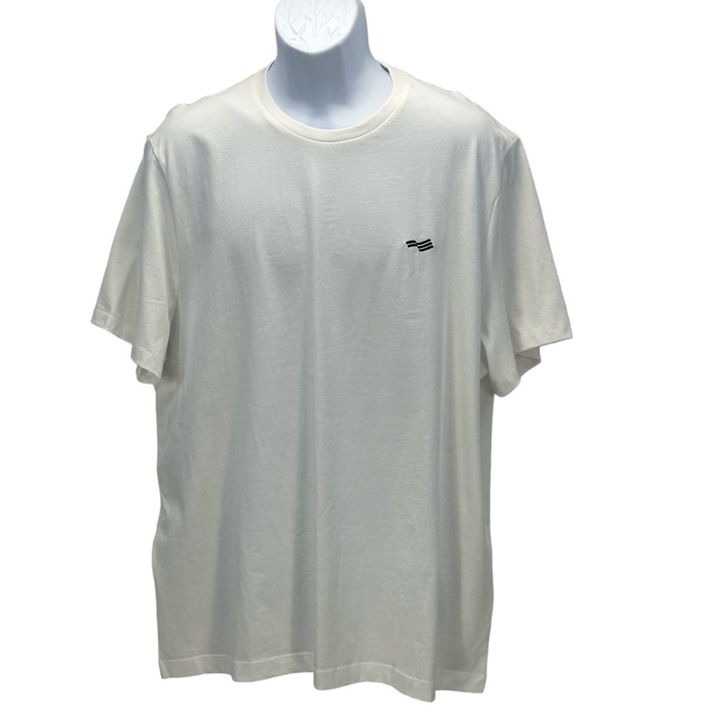Perry Ellis America 100% Cotton Short Sleeve Logo Tee Shirt - White - size XXL